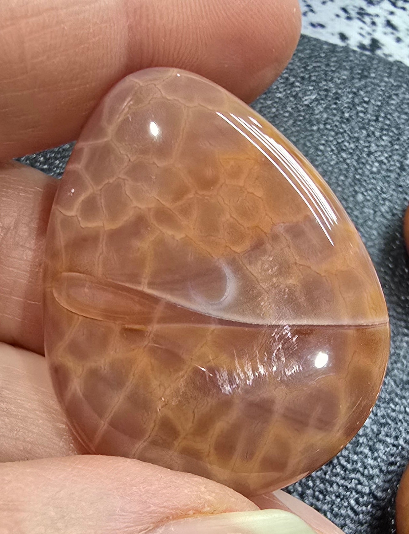 Snakeskin Agate Palm Stones 20.18 grams