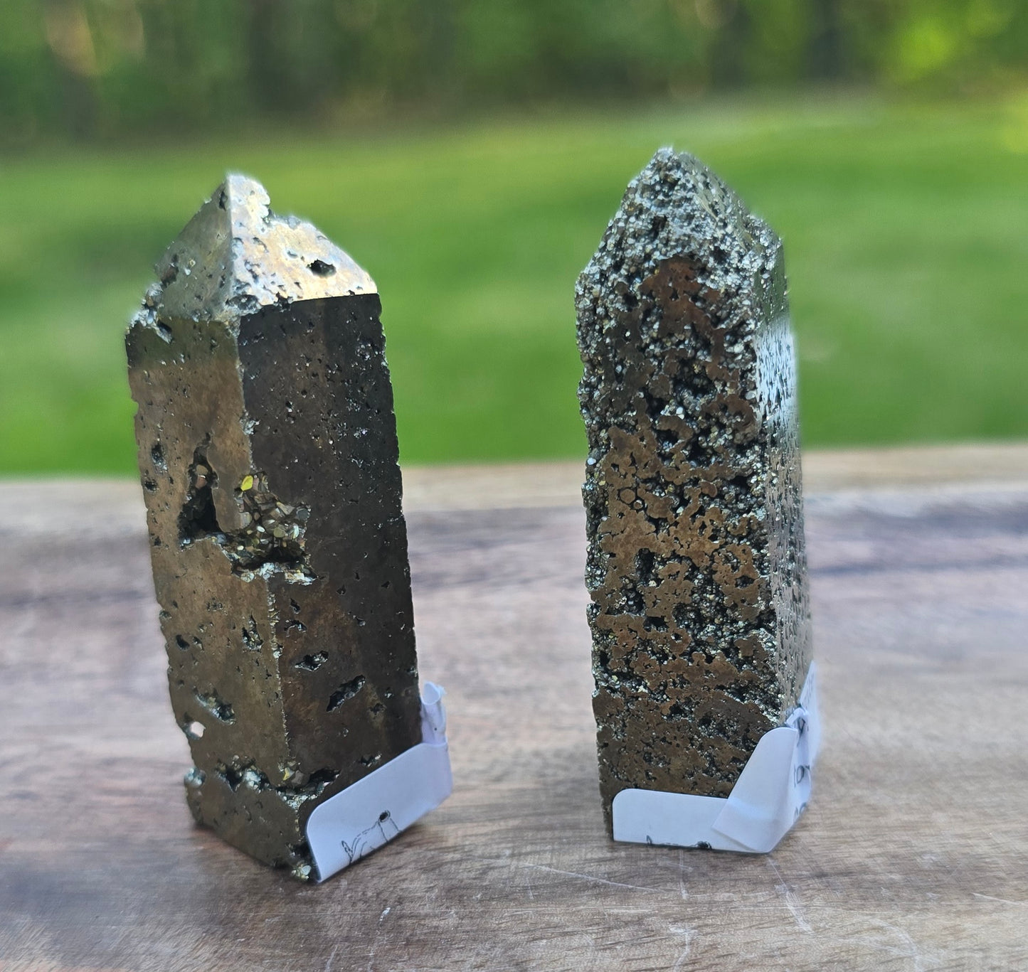 Druzy Pyrite Tower – Polished Natural Mineral