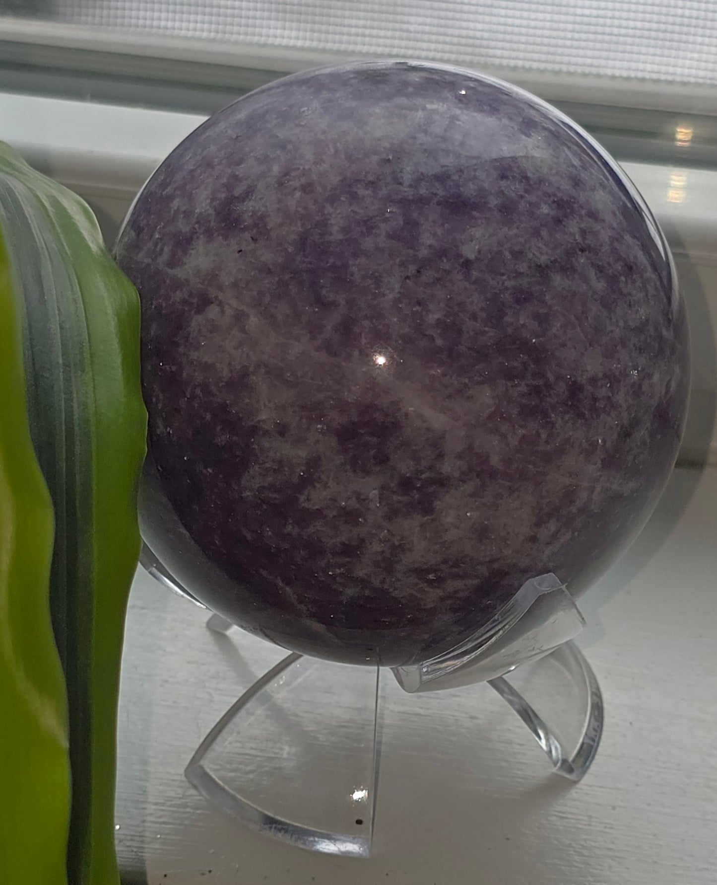 Lepidolite Natural Stone sphere