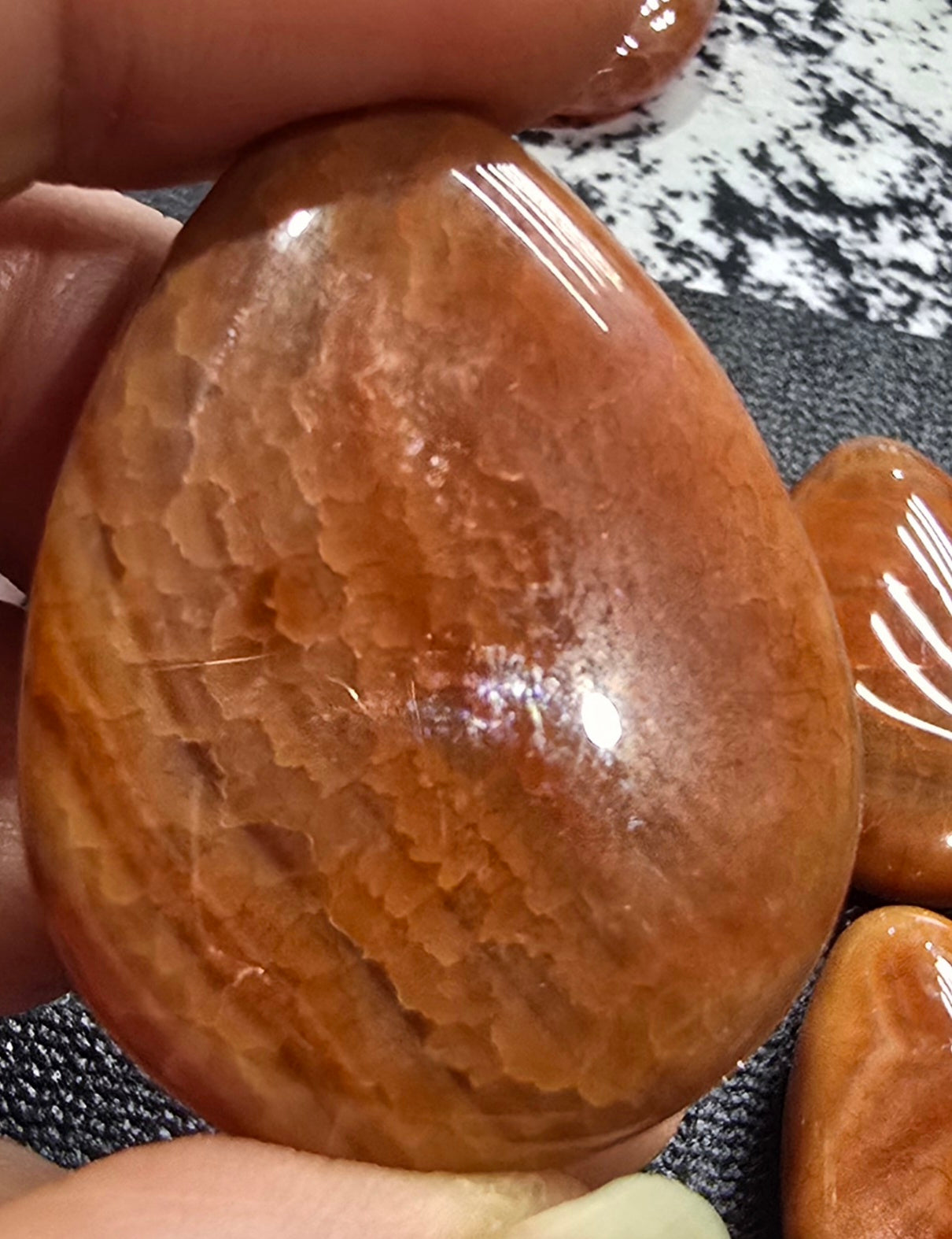 Snakeskin Agate Palm Stones 20.18 grams