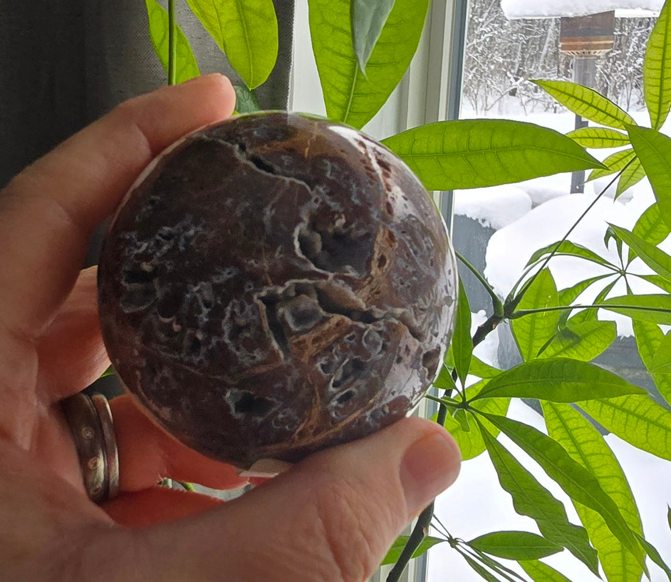 Wild Horse Manganese Natural Stone sphere
