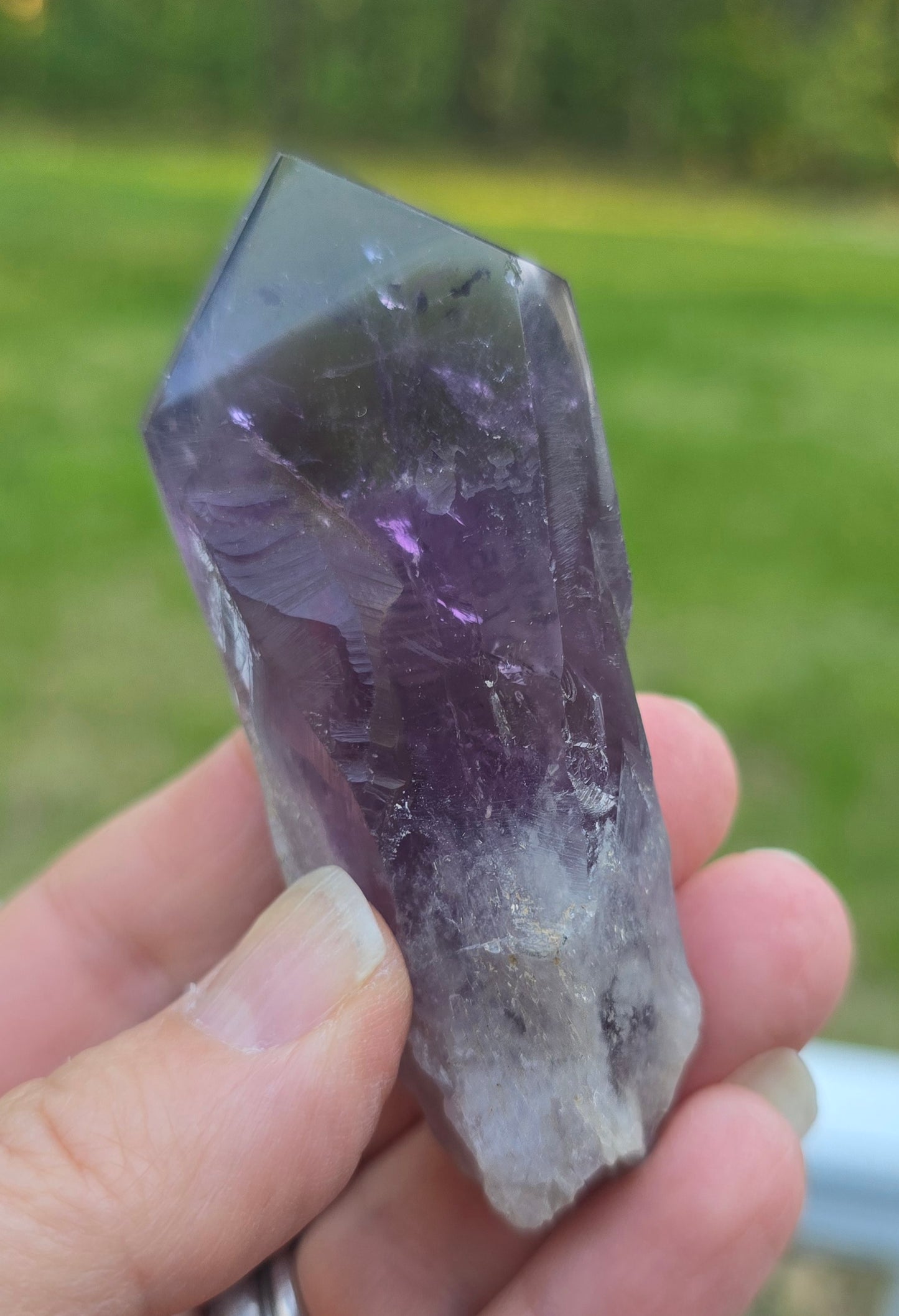 Polished Amethyst Raw Points from DRC – Natural Mineral Specimen