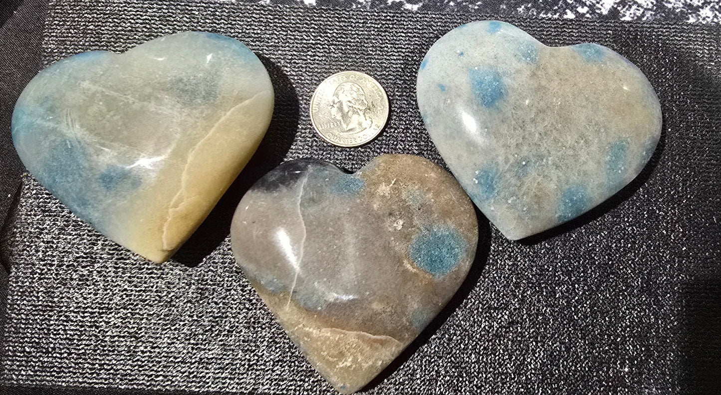 Trolleite Heart Carvings – Natural Mineral Specimen