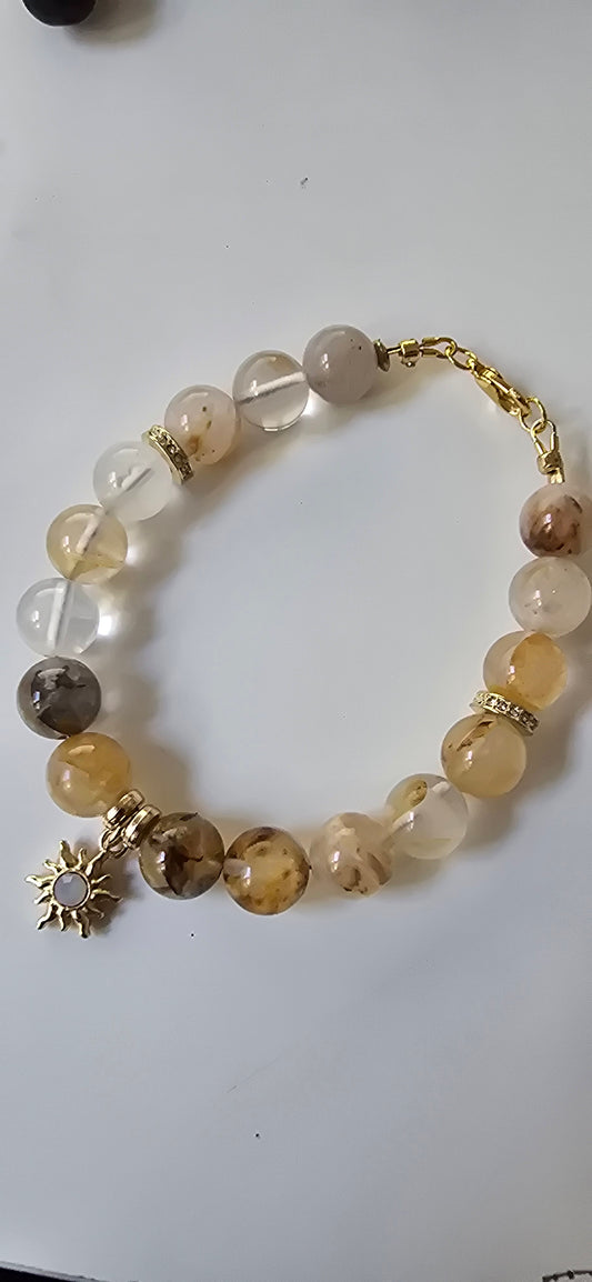 Golden Healer 10mm Beaded Bracelet