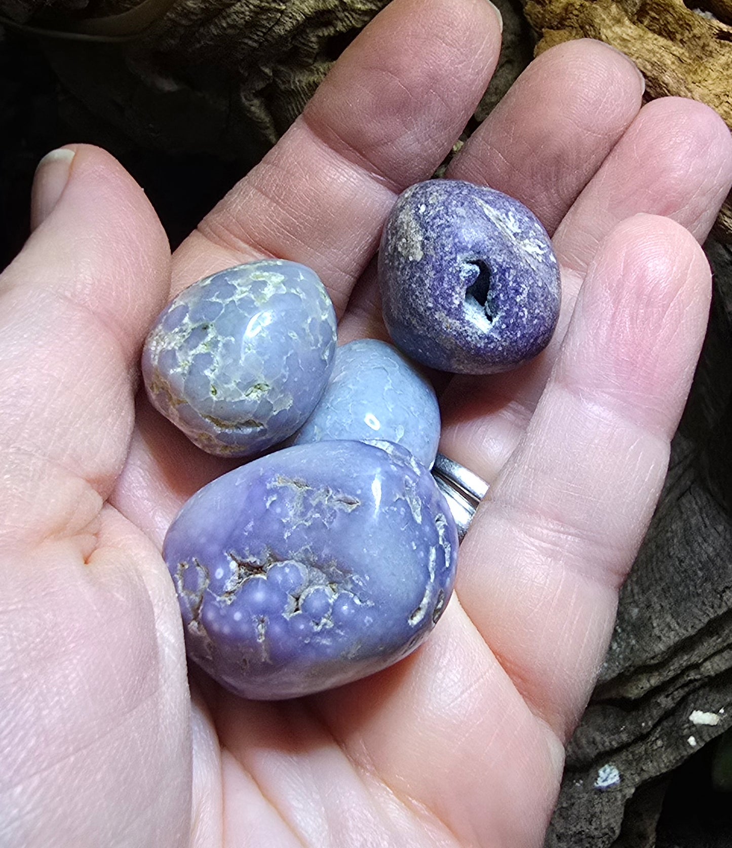 Grape Agate Tumble – Natural Polished Stone