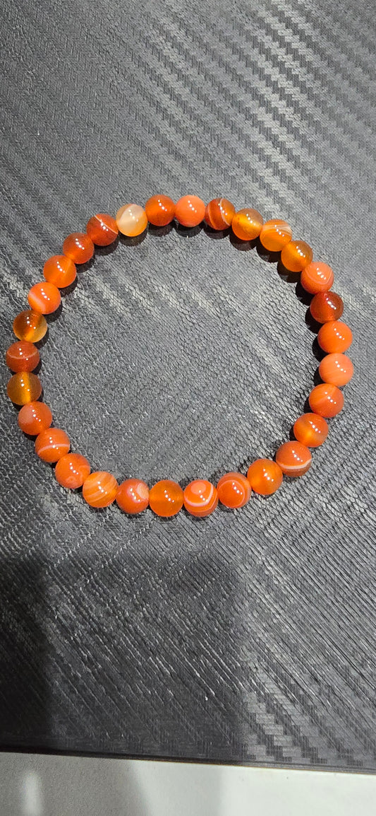 Carnelian 6mm Bracelet
