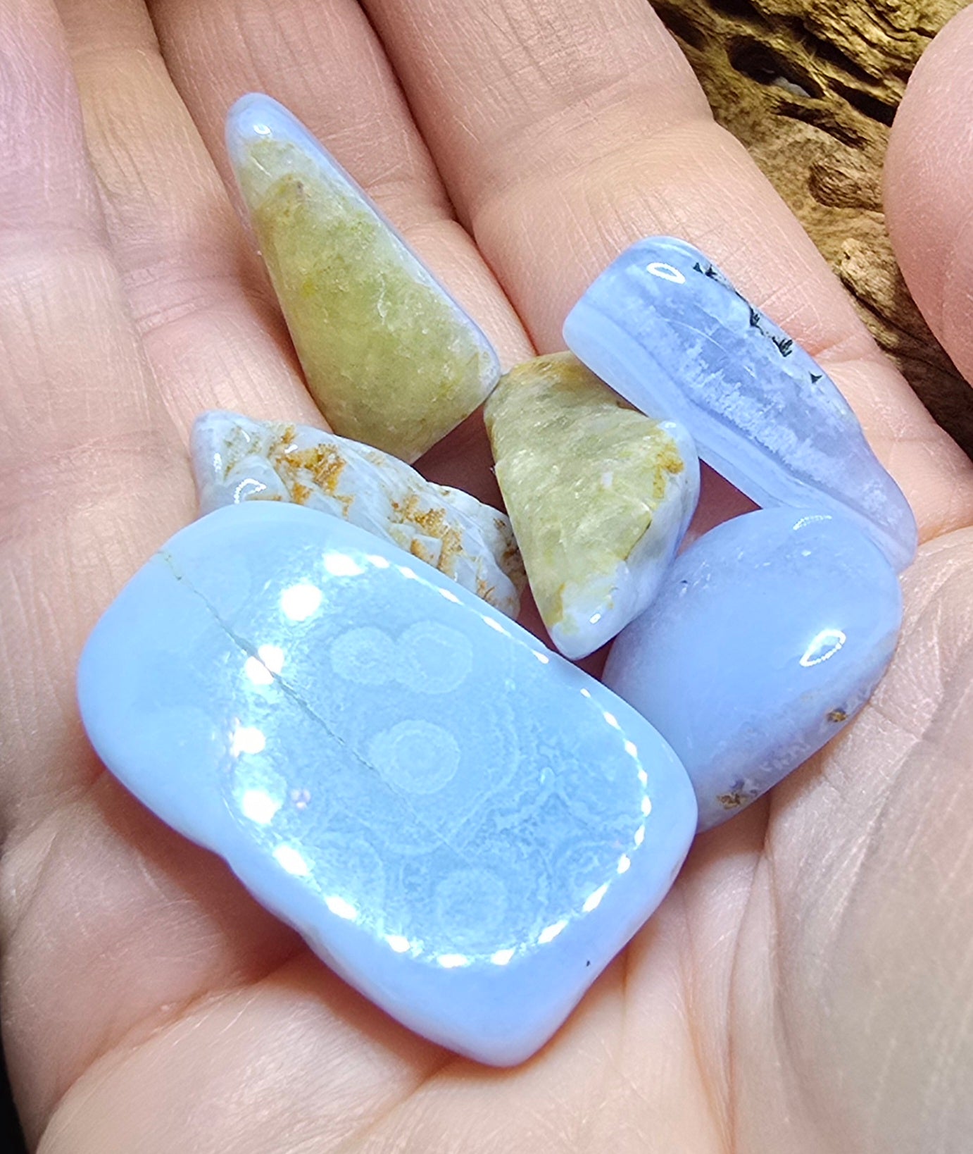 Agate tumble stone