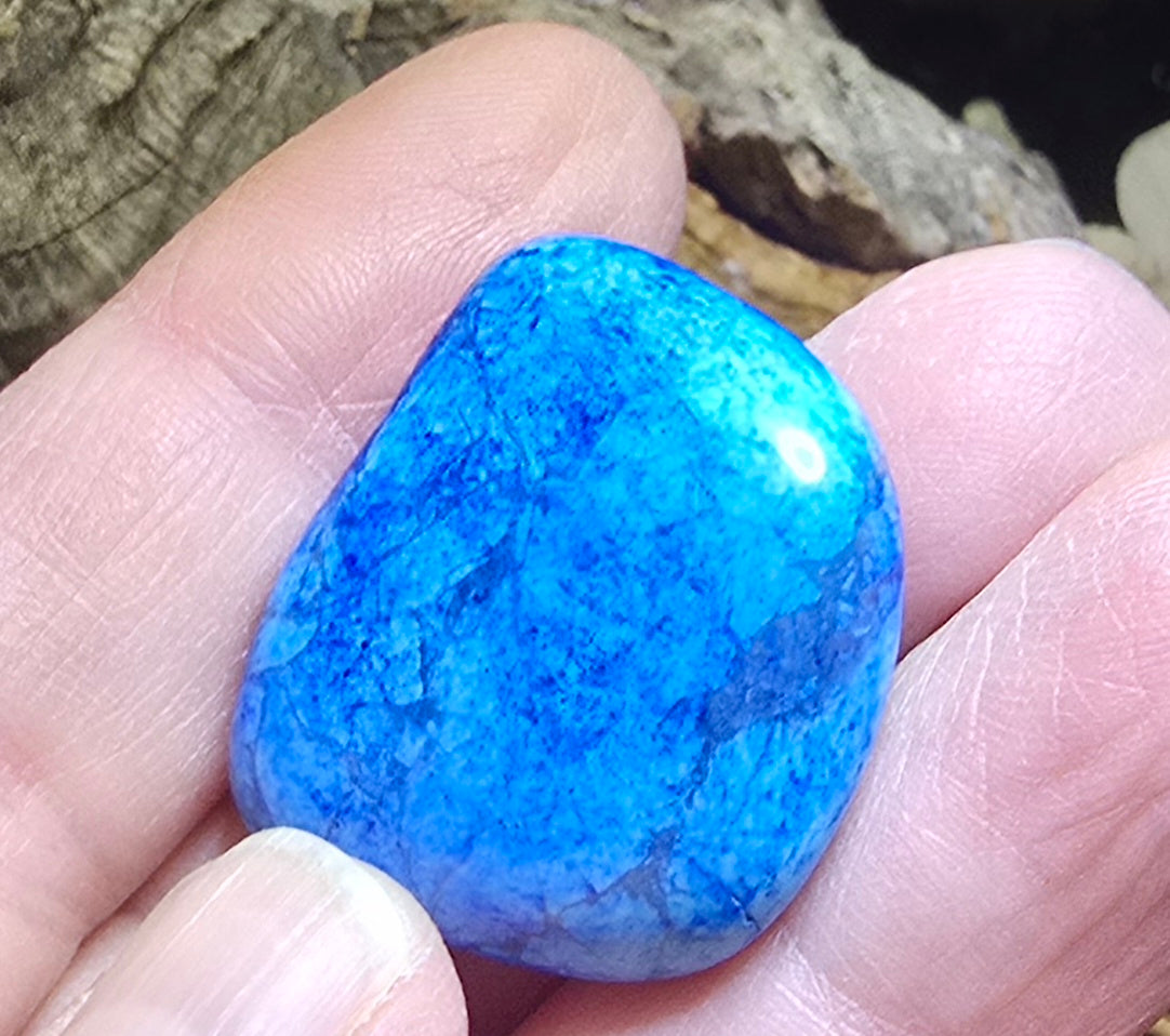 Dyed Blue Howlite Tumble Dyed Blue Howlite tumble ston