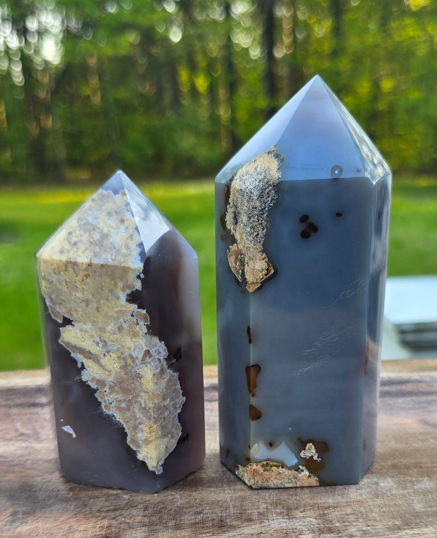 Druzy Agate Towers – Polished Natural Agate