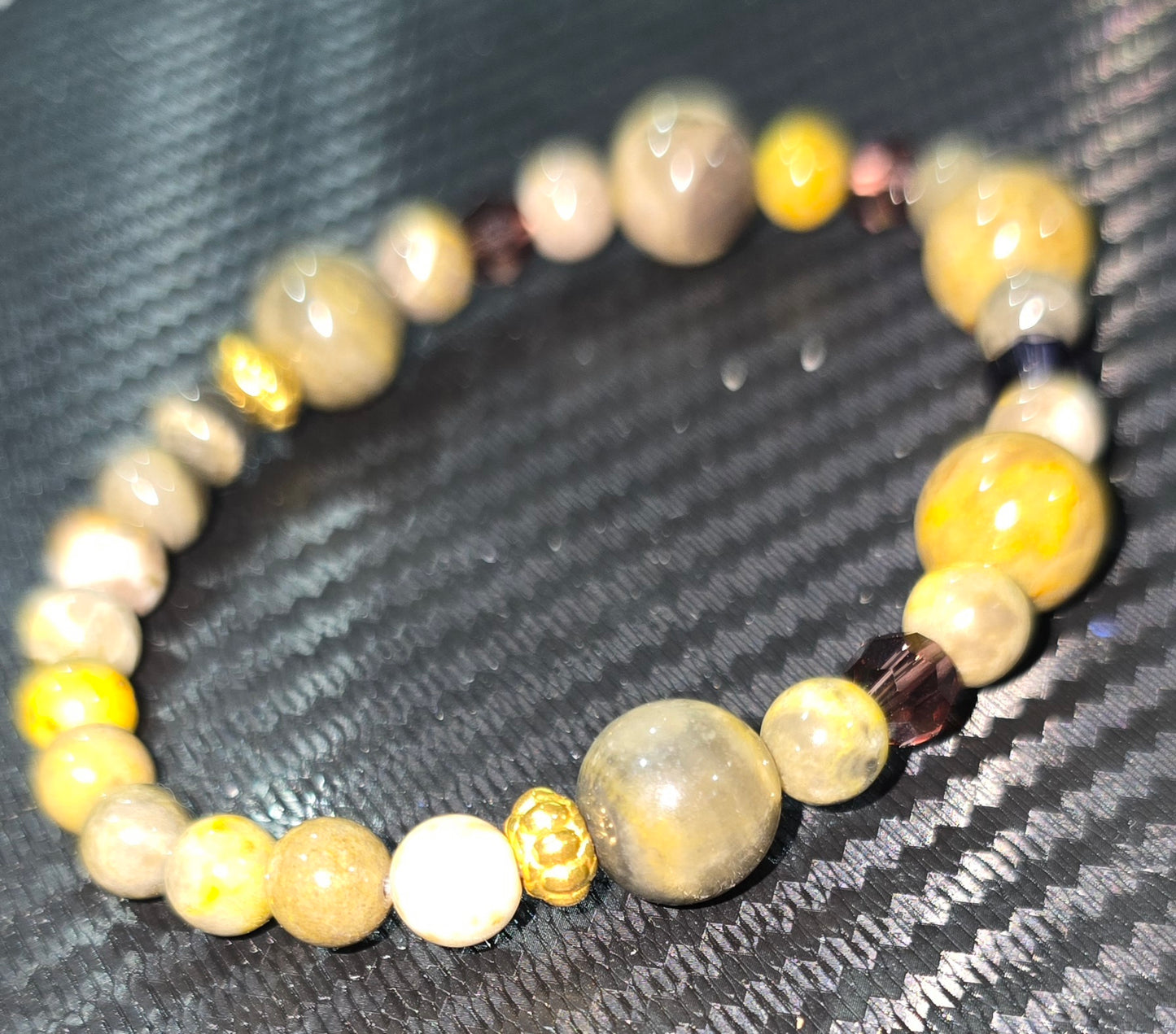 Bumblebee Jasper 6mm & 8mm Beaded Bracelet – Hand Strung Natural Stone Jewelry
