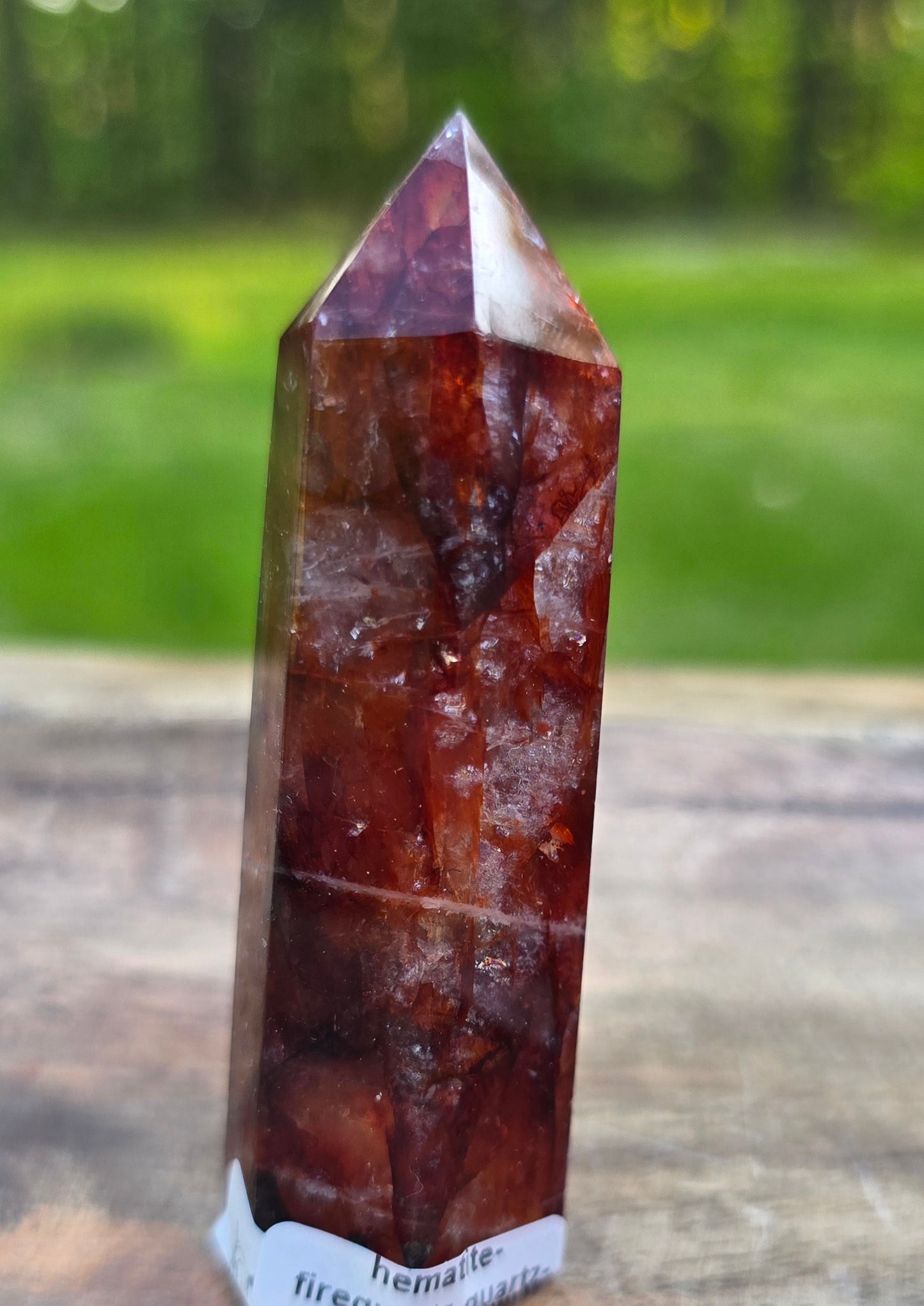 Hematite Fire Quartz Towers – Polished Natural Quartz