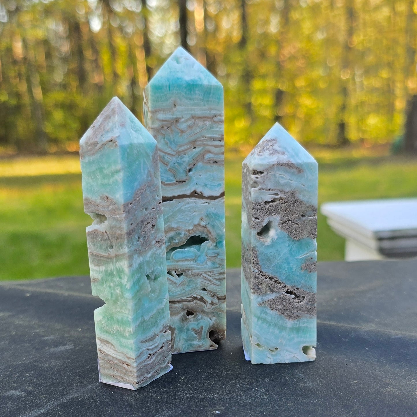 Aragonite Towers – Polished Natural Crystal