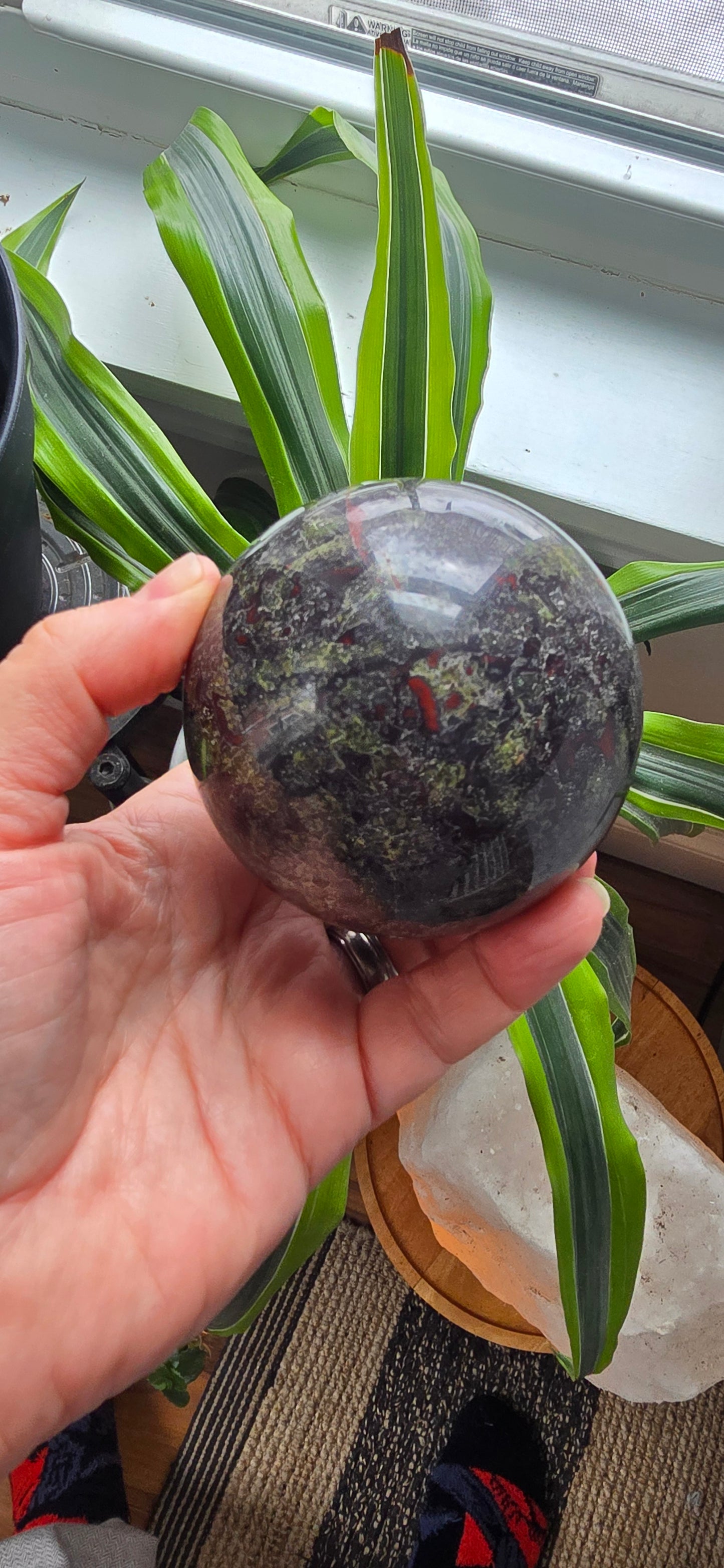 Dragon Bloodstone Natural Stone sphere