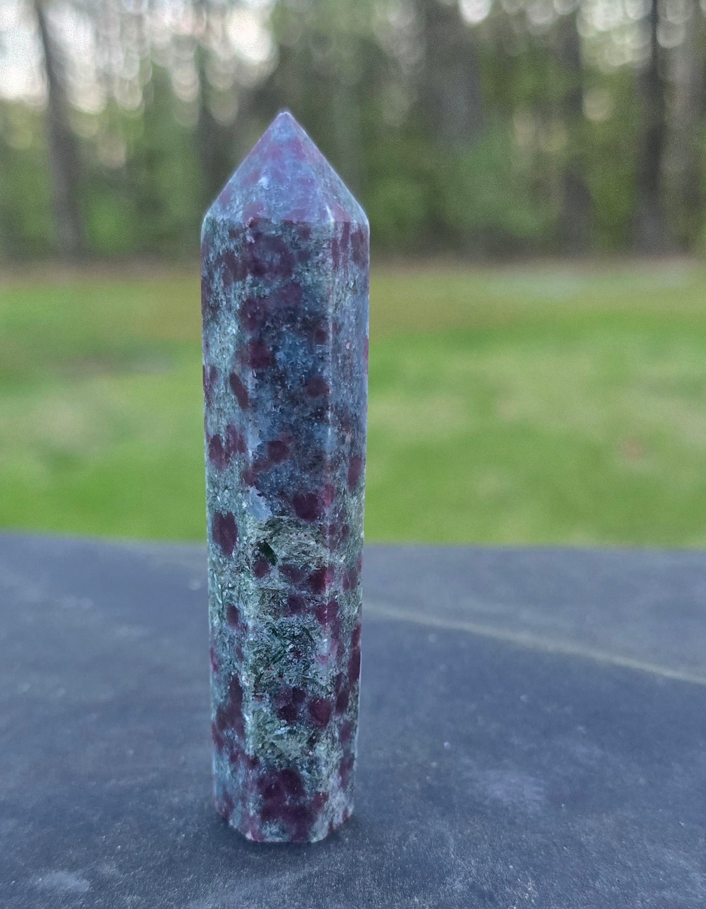 Ruby in Kyanite Tower – Polished Natural Stone