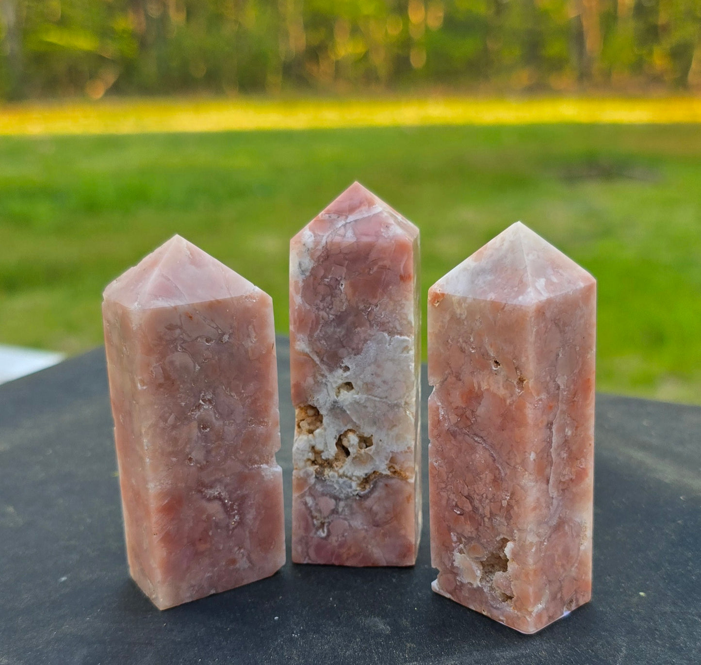 Cotton Candy Agate / Pink Agate Tower – Polished Natural Agate