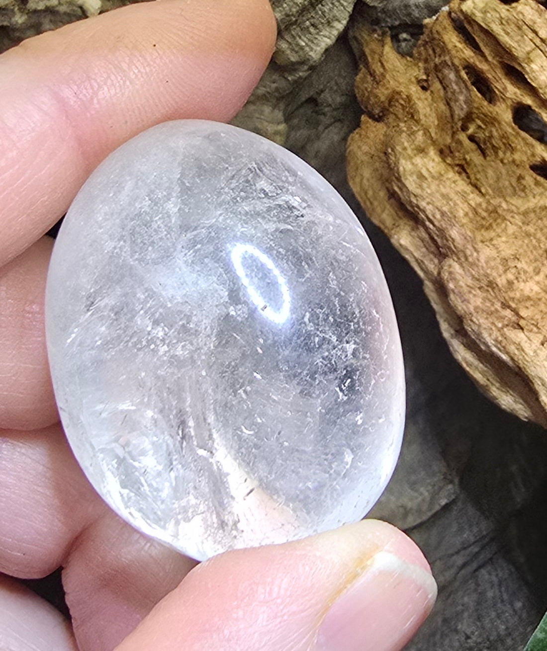 Clear Quartz Tumble Stone – Natural Polished Stone