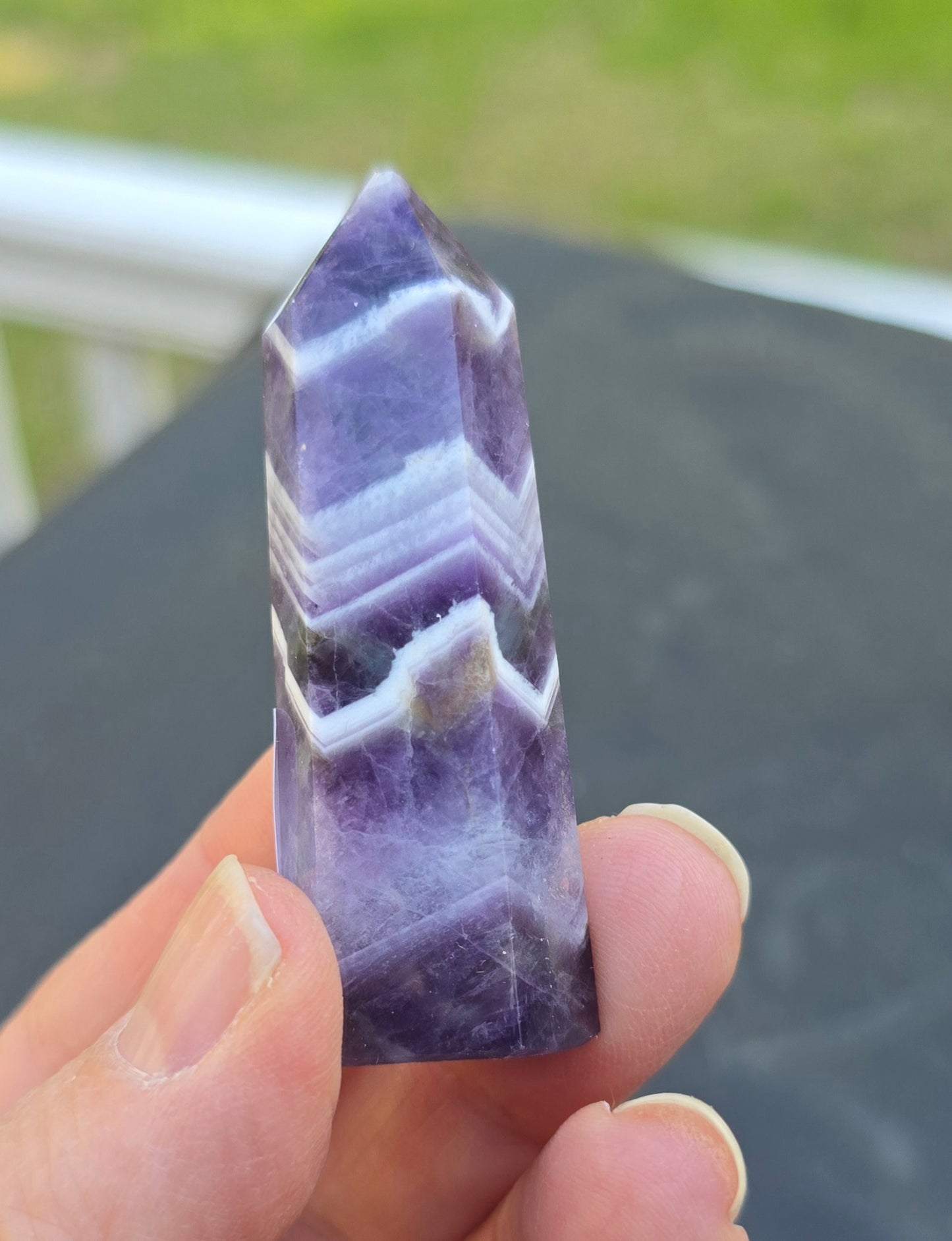 Chevron Amethyst Towers – Natural Mineral Specimen