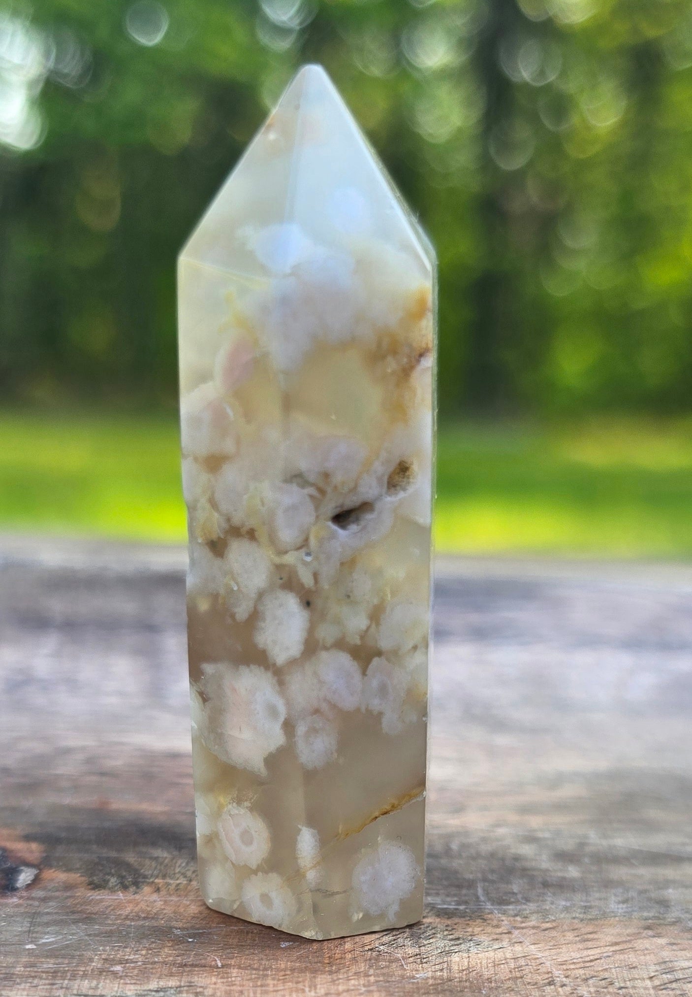 Flower Agate Towers – Polished Natural Stone