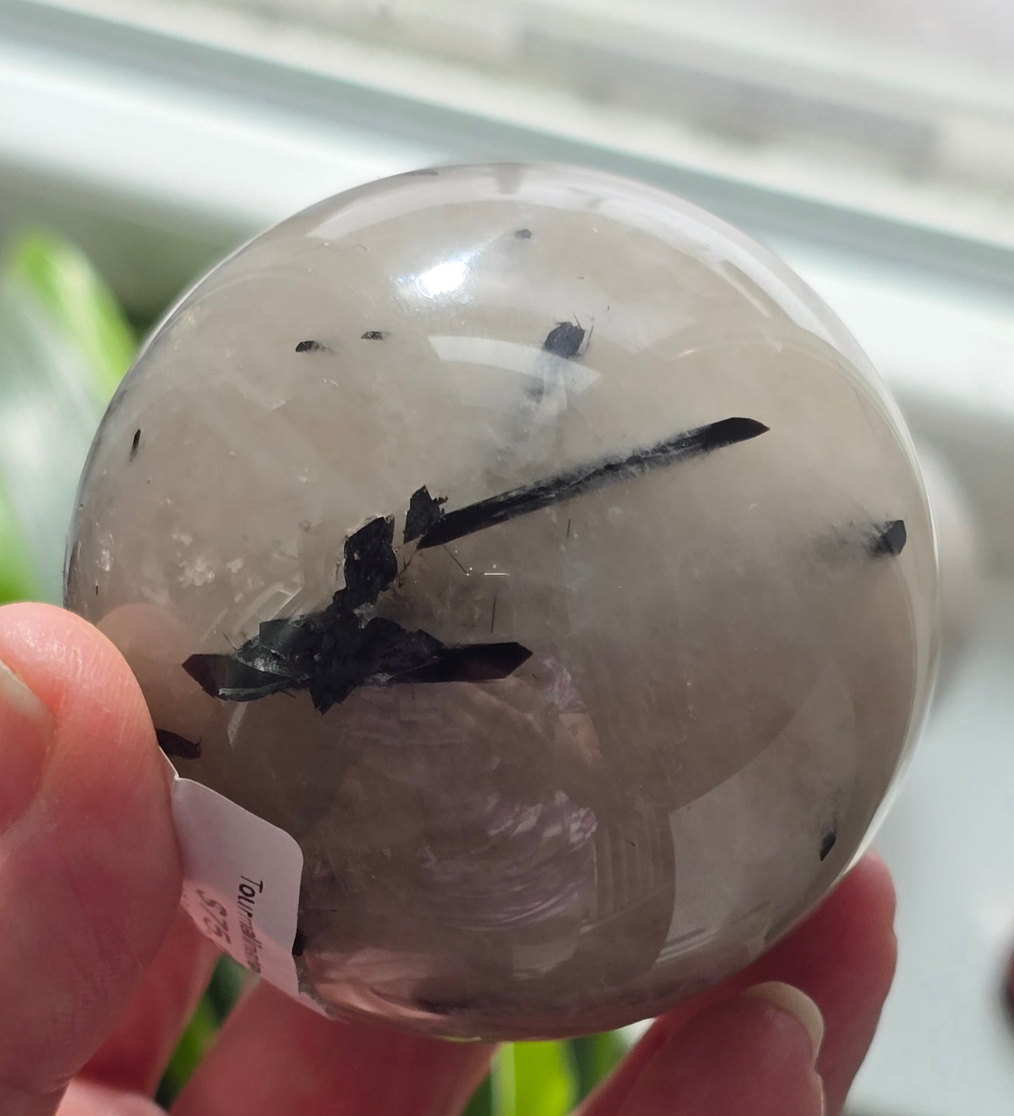 Tourmalinated Quartz Spheres – Polished Natural Quartz