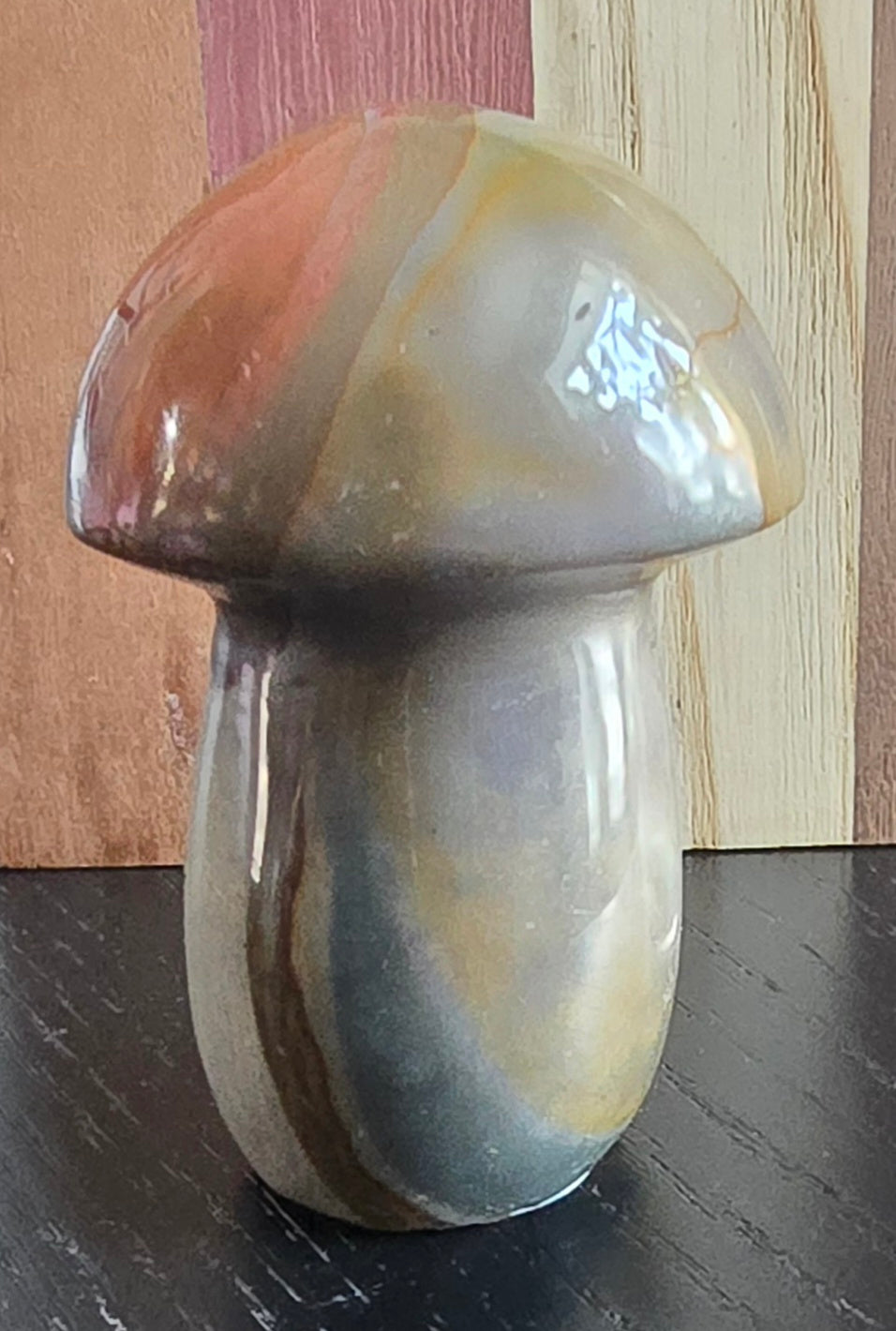 Polychrome Jasper Mushroom Carvings – Polished Natural Jasper