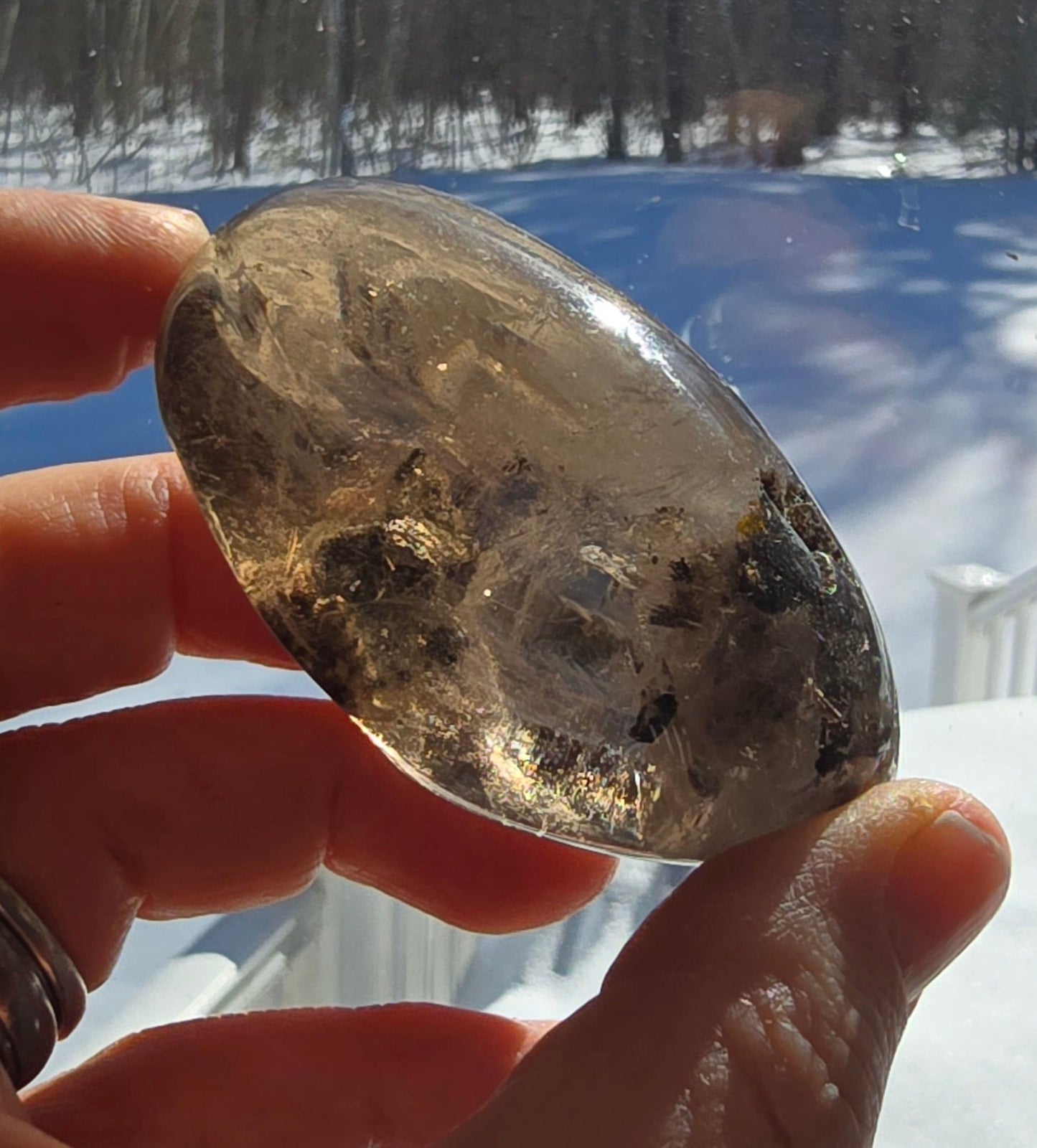 Garden Quartz Lens – Natural Quartz from Brazil