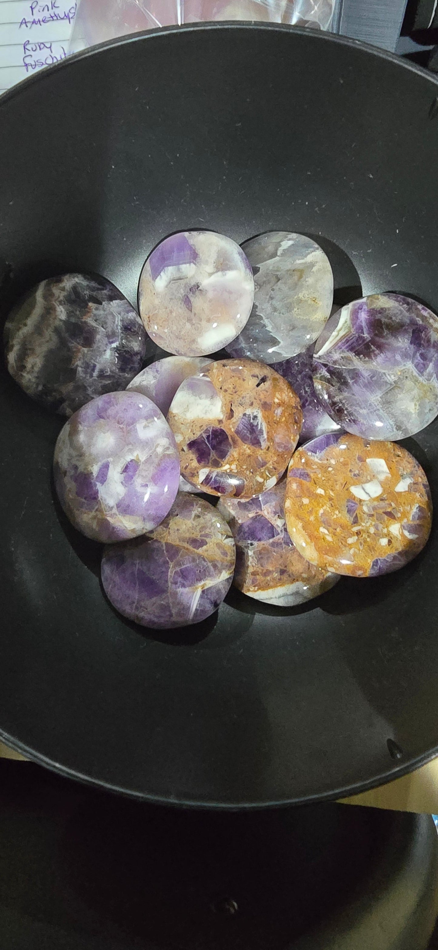 Dream Amethyst Palm Stones