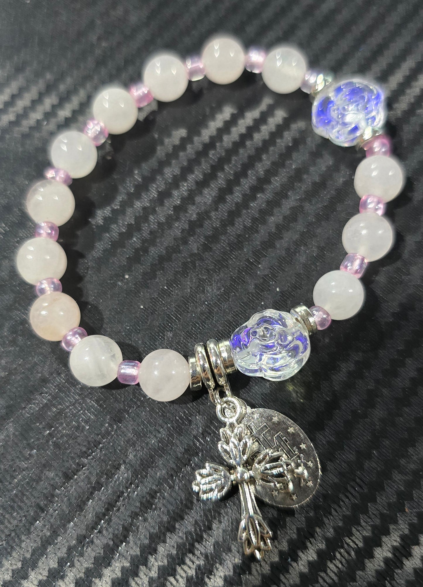 Rose Quartz 8mm Decade Bracelets – Natural Stone Jewelry