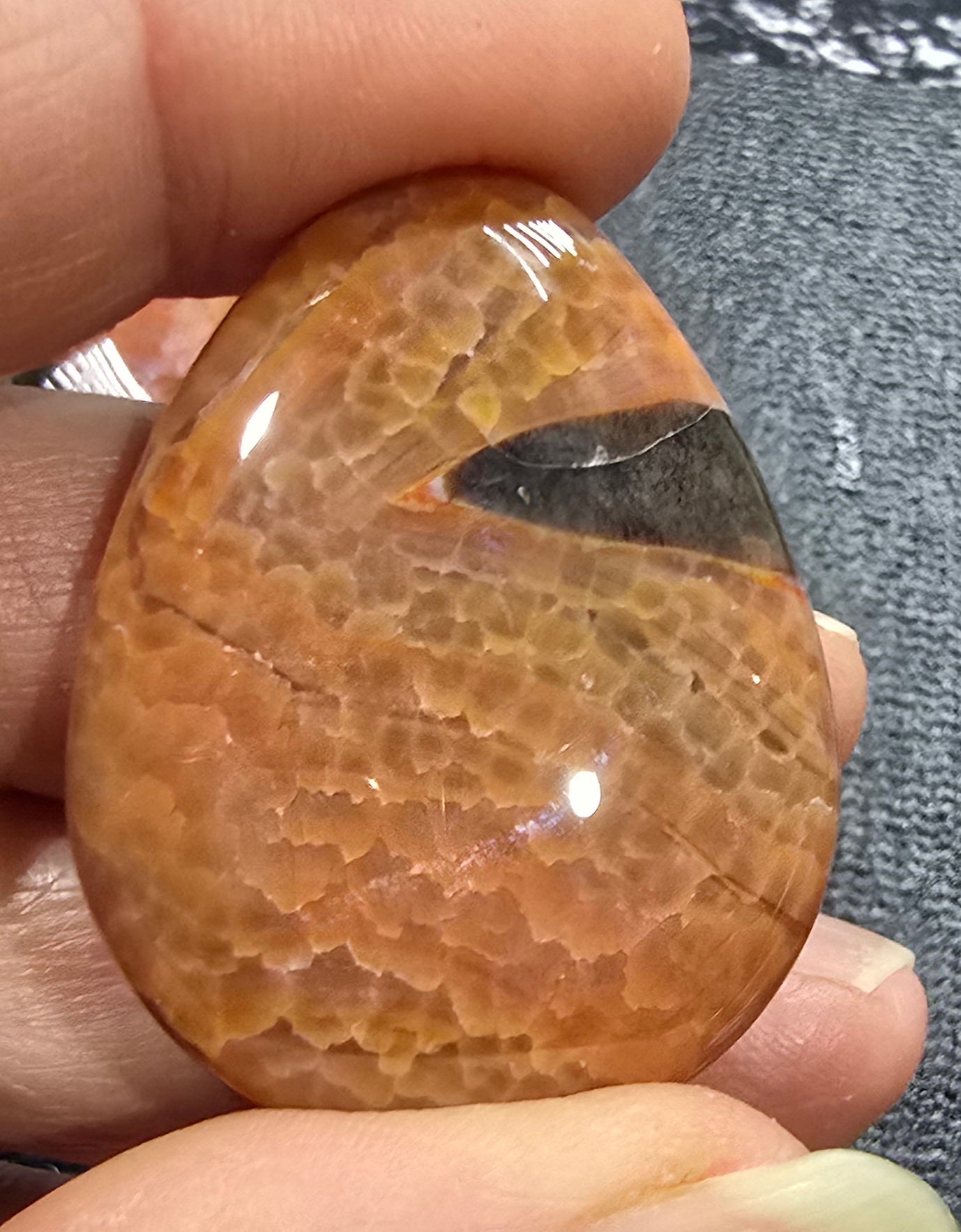 Snakeskin Agate Palm Stones 20.18 grams