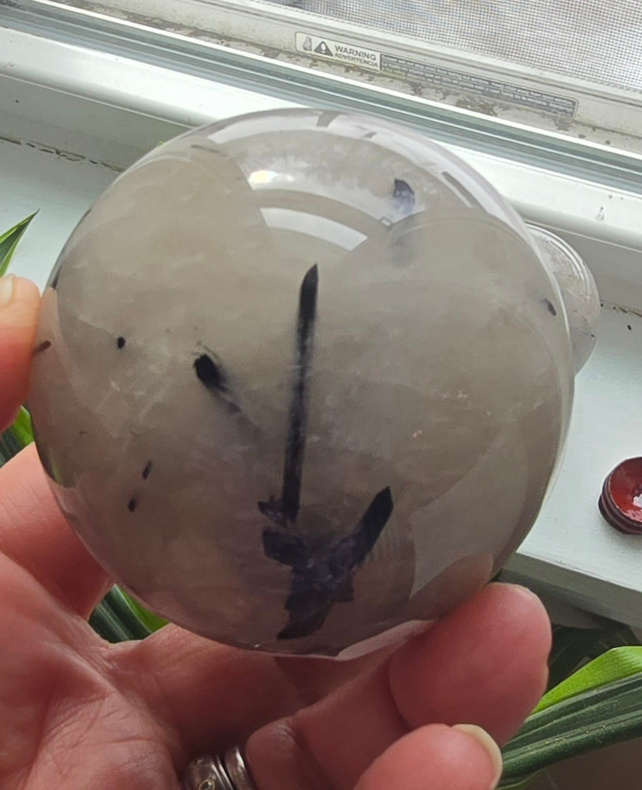 Tourmalinated Quartz Spheres – Polished Natural Quartz