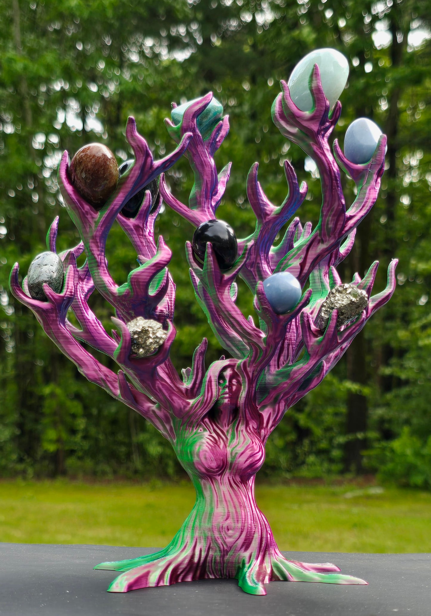 3D Printed Tumble Tree – Unique Crystal Display Décor