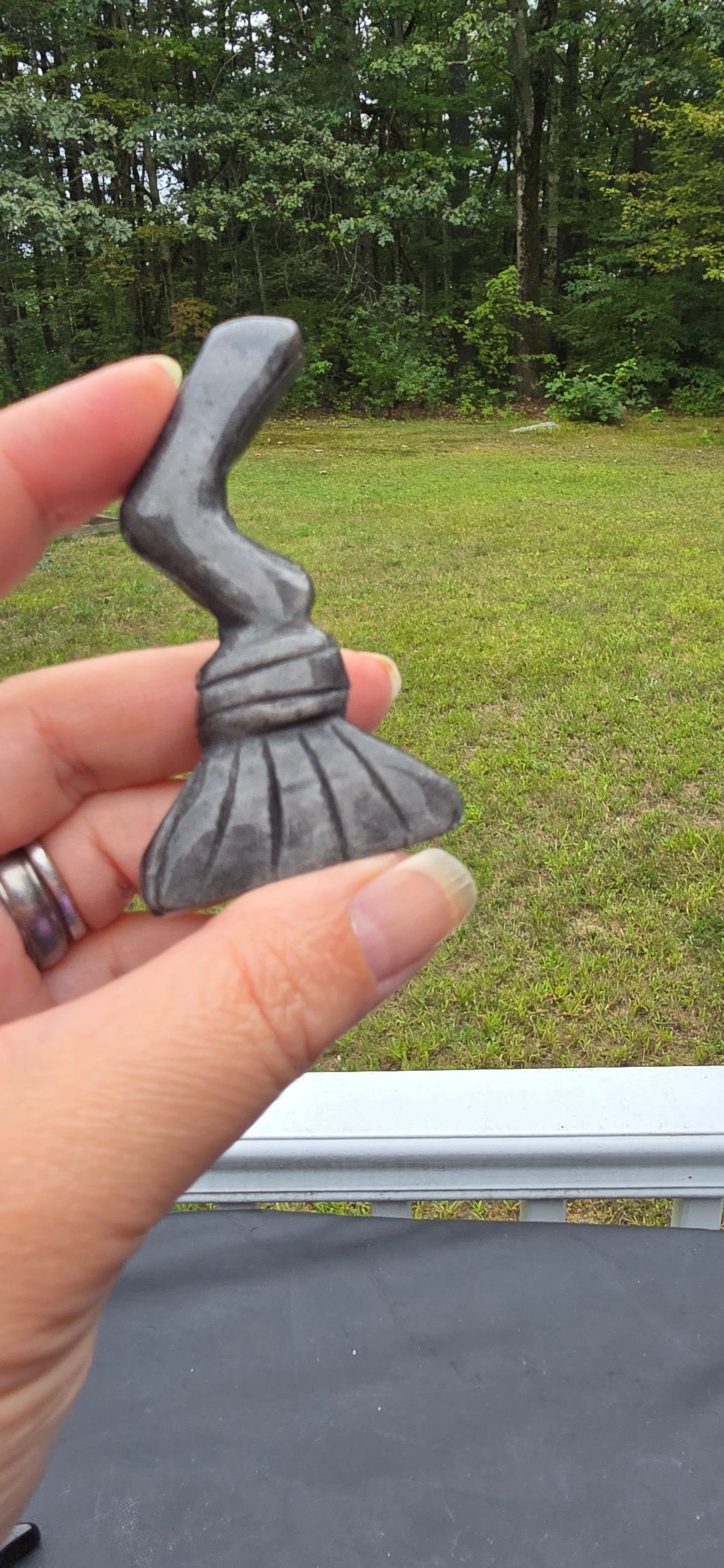 Obsidian Broomstick Carvings