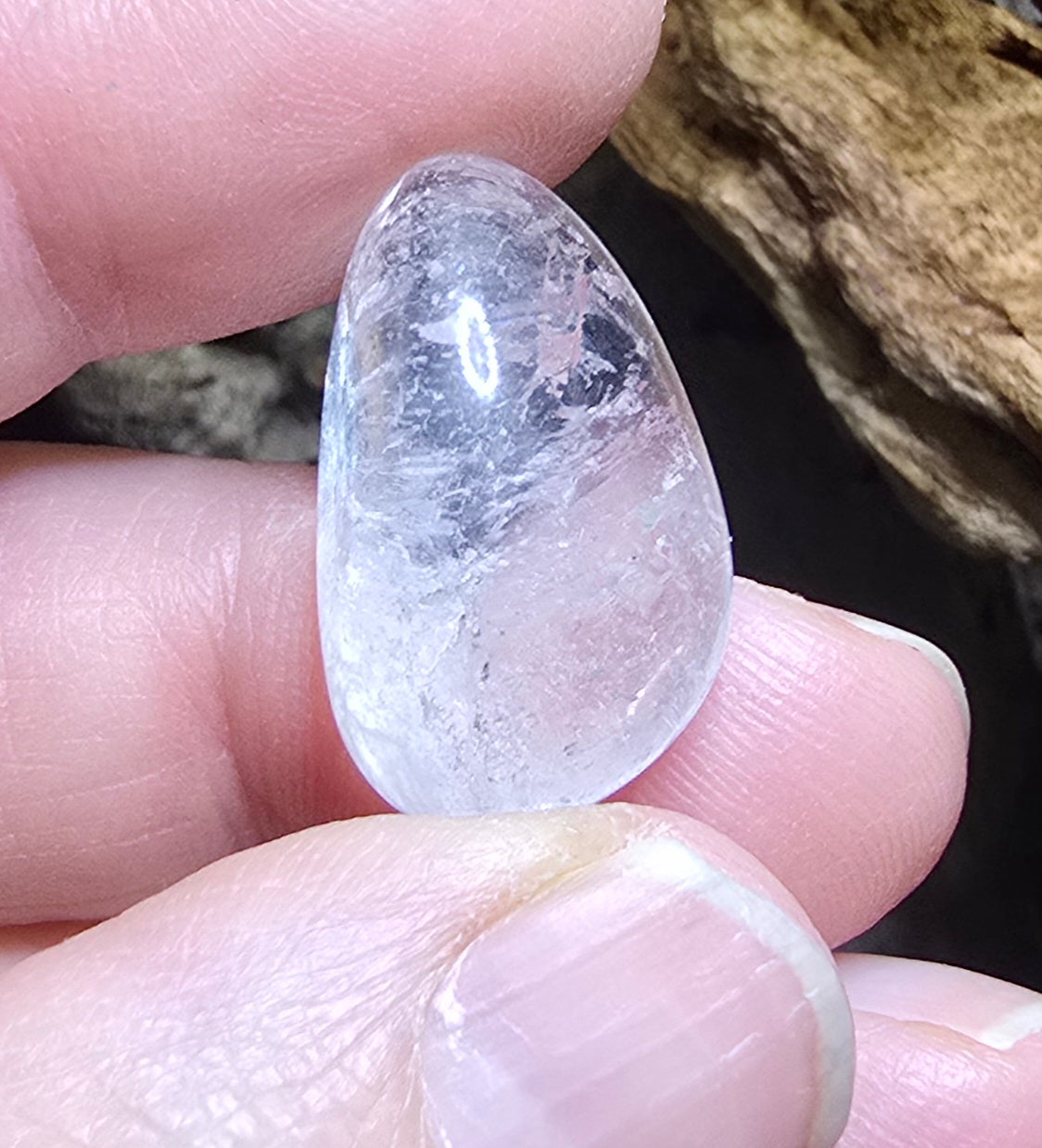 Clear Quartz Tumble Stone – Natural Polished Stone