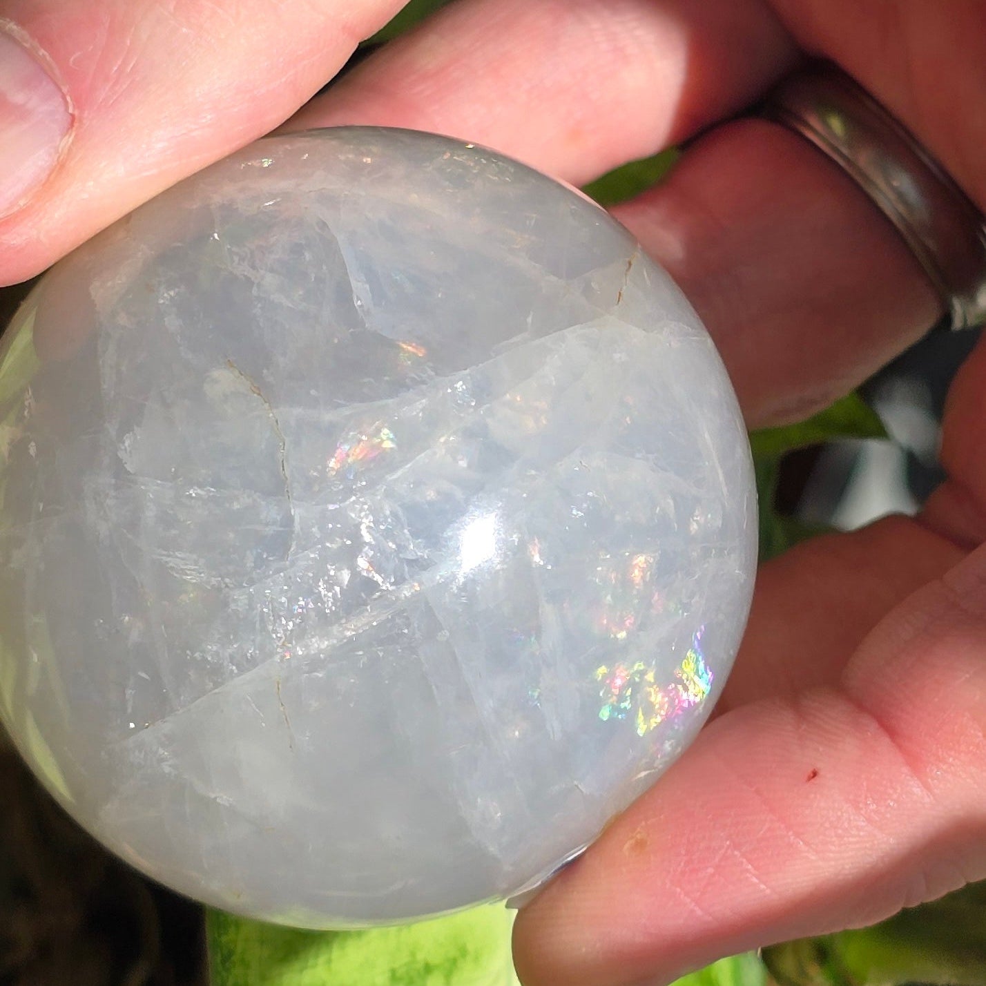 Blue Rose Quartz Sphere – Natural Mineral Specimen