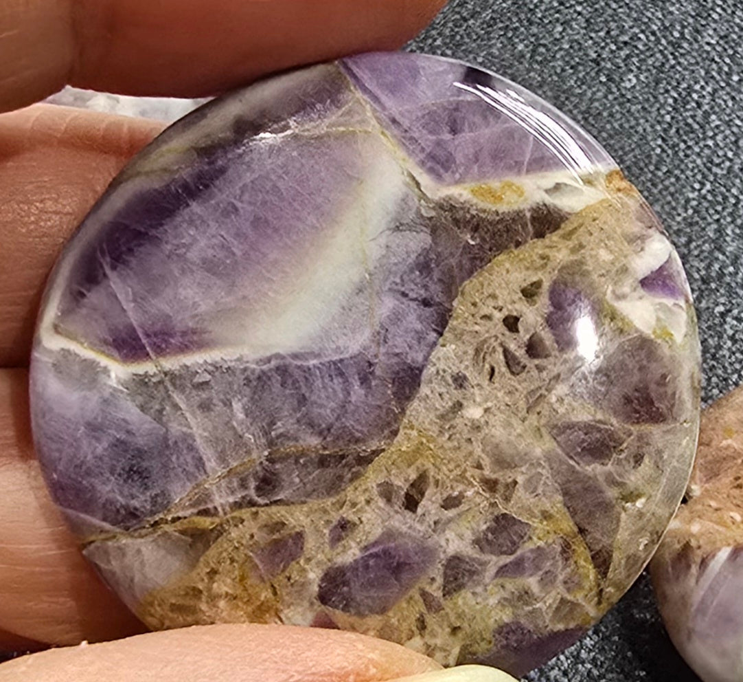 Dream Amethyst Palm Stones