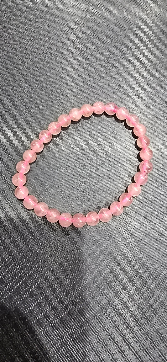 Strawberry Quartz 6mm bracelet