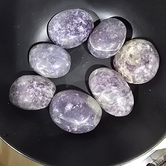 Lepidolite Palmstones specimen