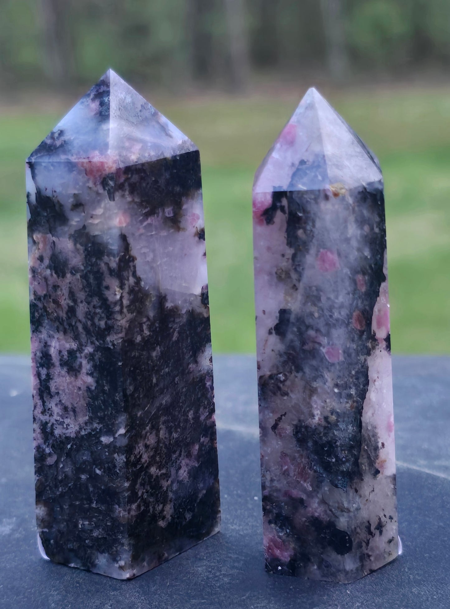 Rhodonite Towers – Polished Natural Stone
