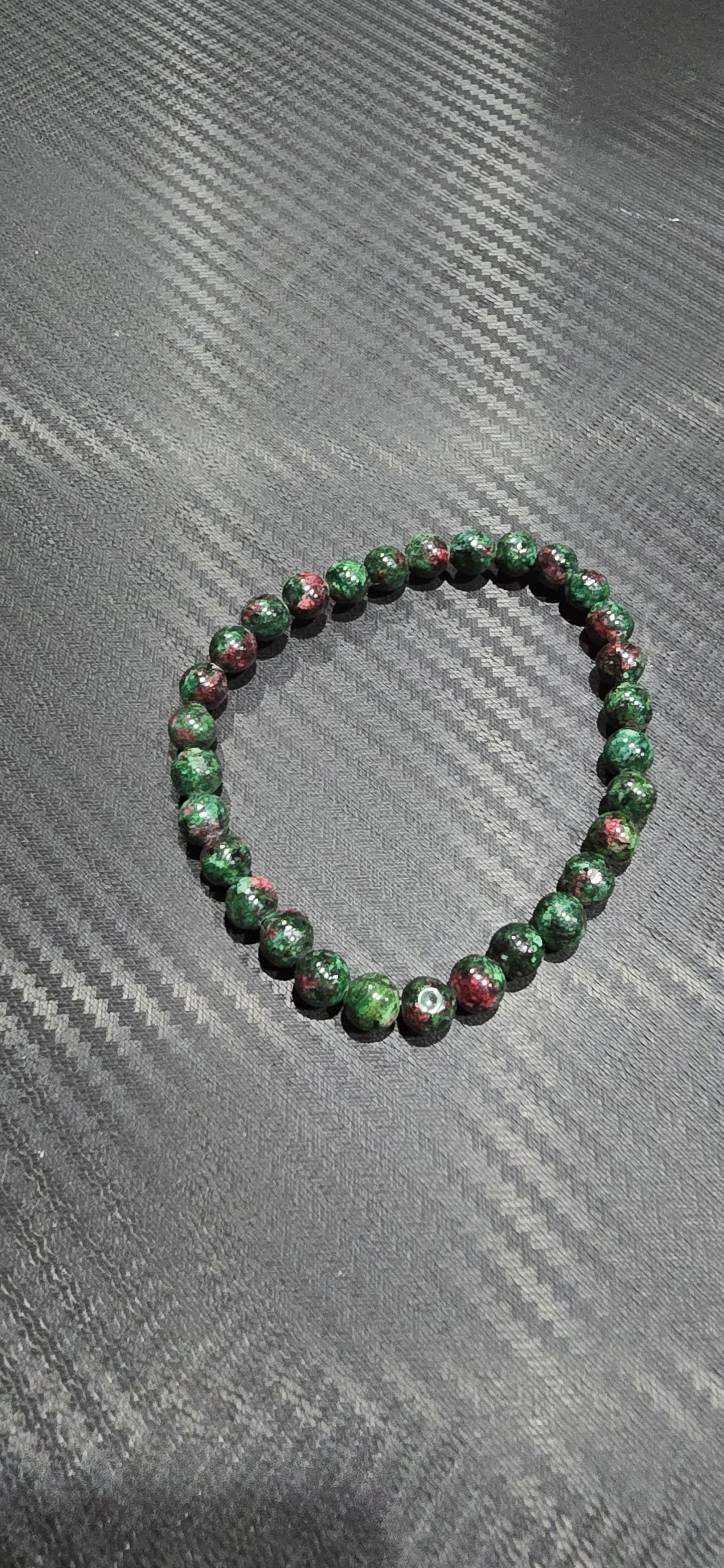 Ruby Zoisite 6mm Bracelet