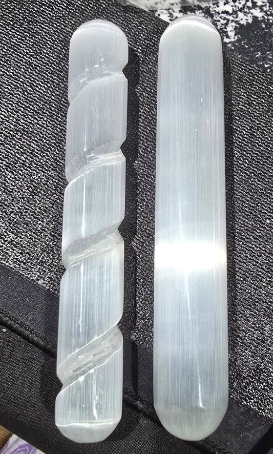Selenite Wands – Polished Natural Gypsum