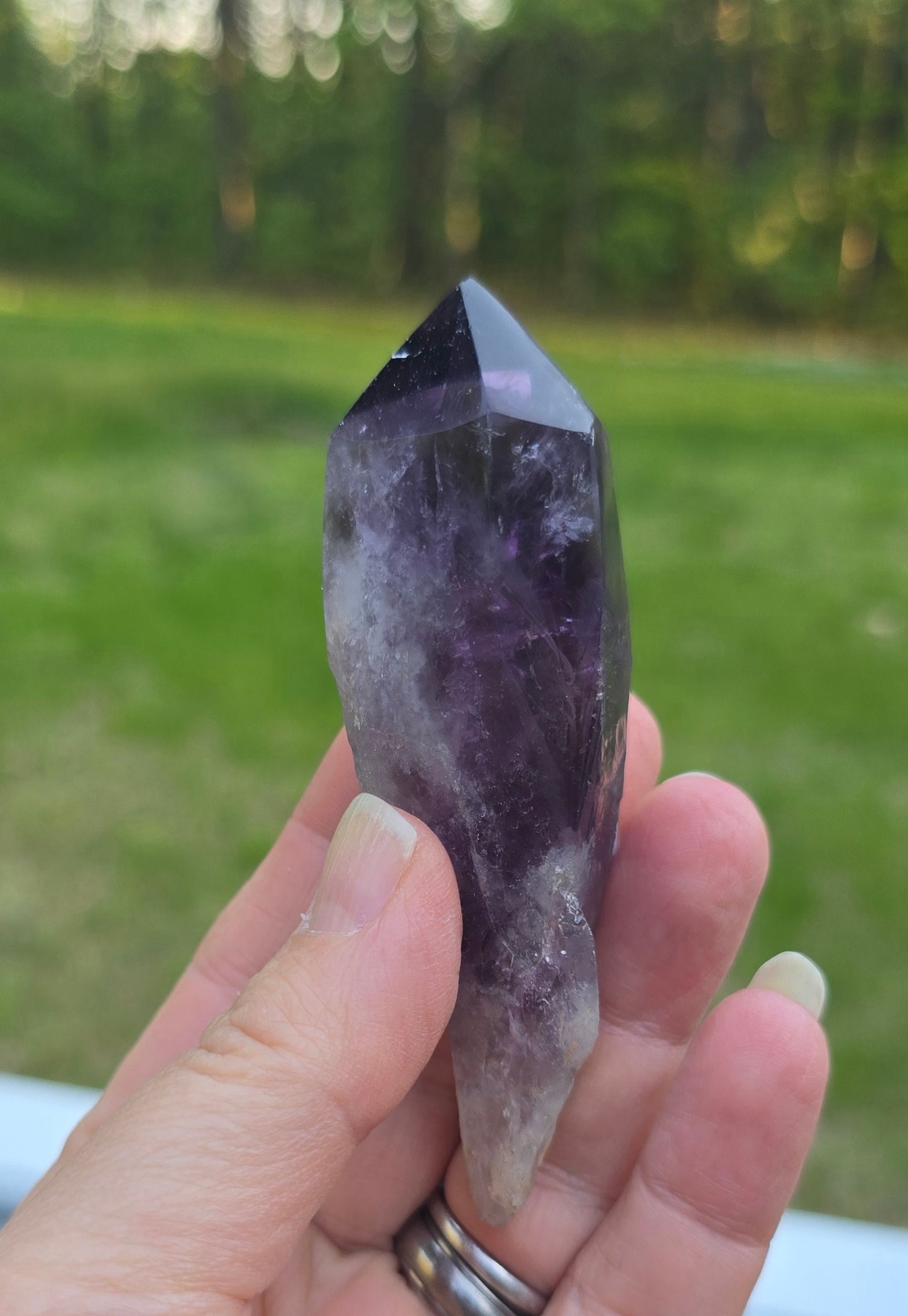 Polished Amethyst Raw Points from DRC – Natural Mineral Specimen