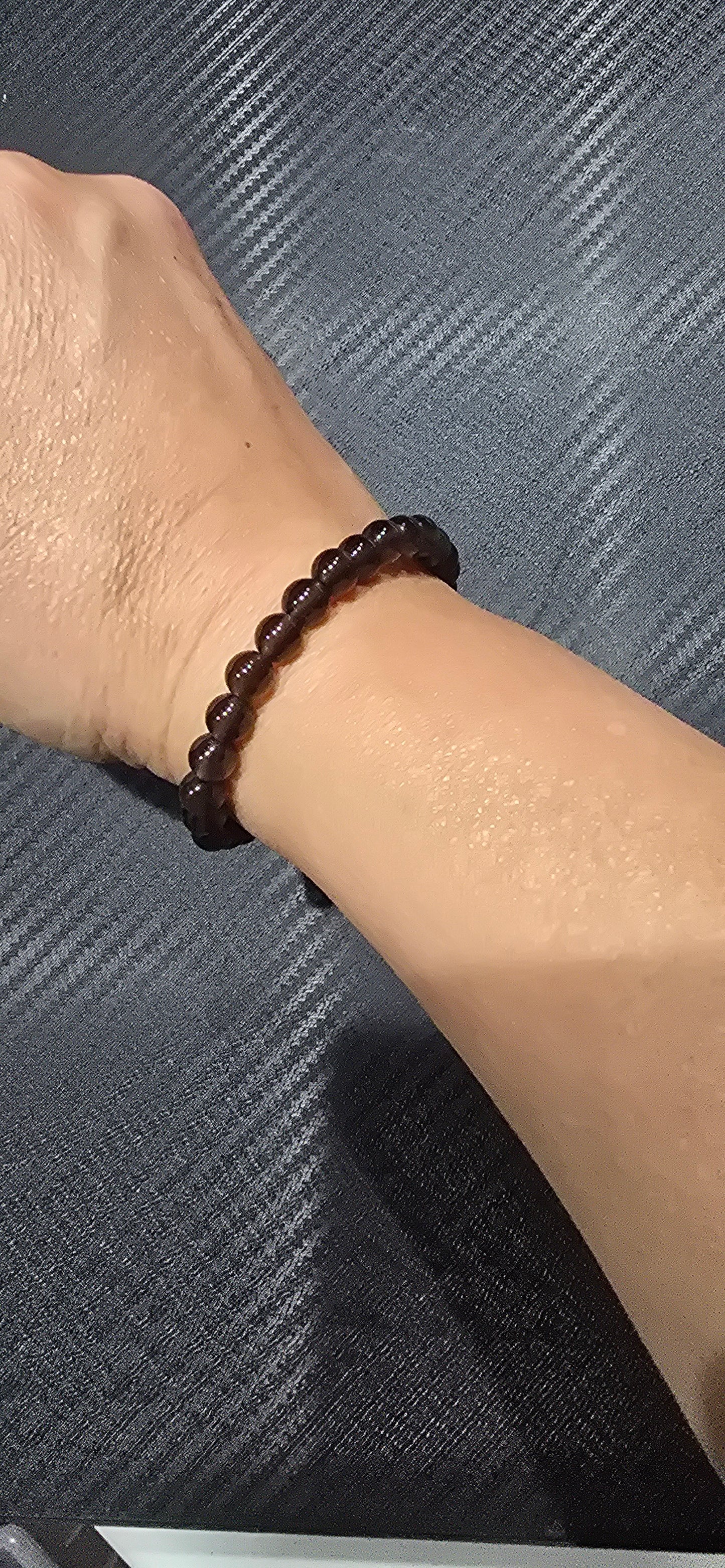 Iced Black Obsidian 6mm Bracelet