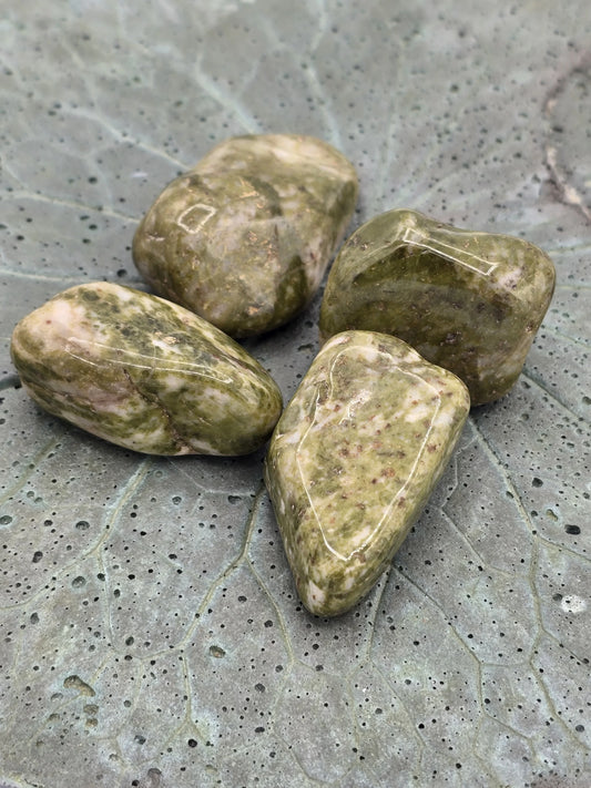 Epidote (medium) Tumbles