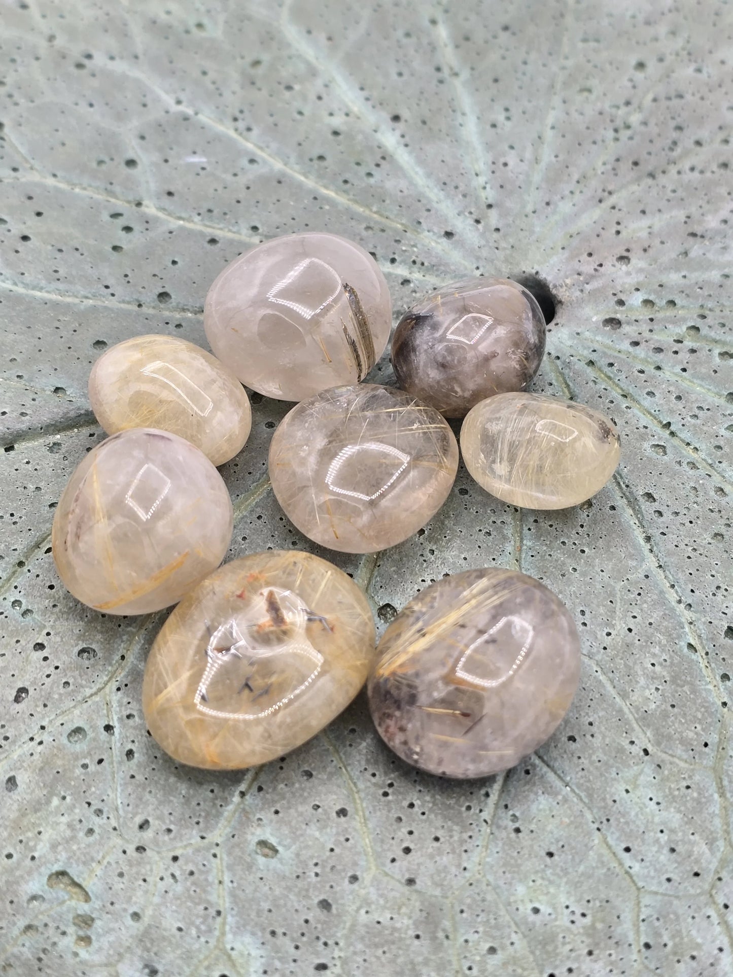 Gold Rutilated Quartz Tumbles (Small)