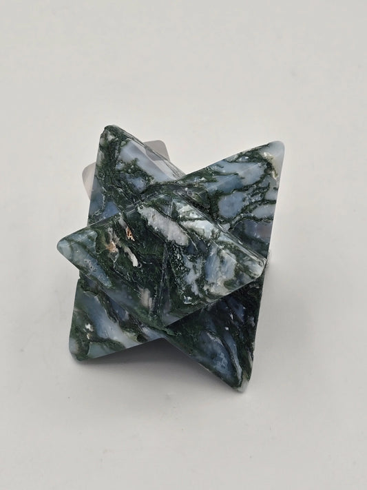 Moss Agate Merkaba